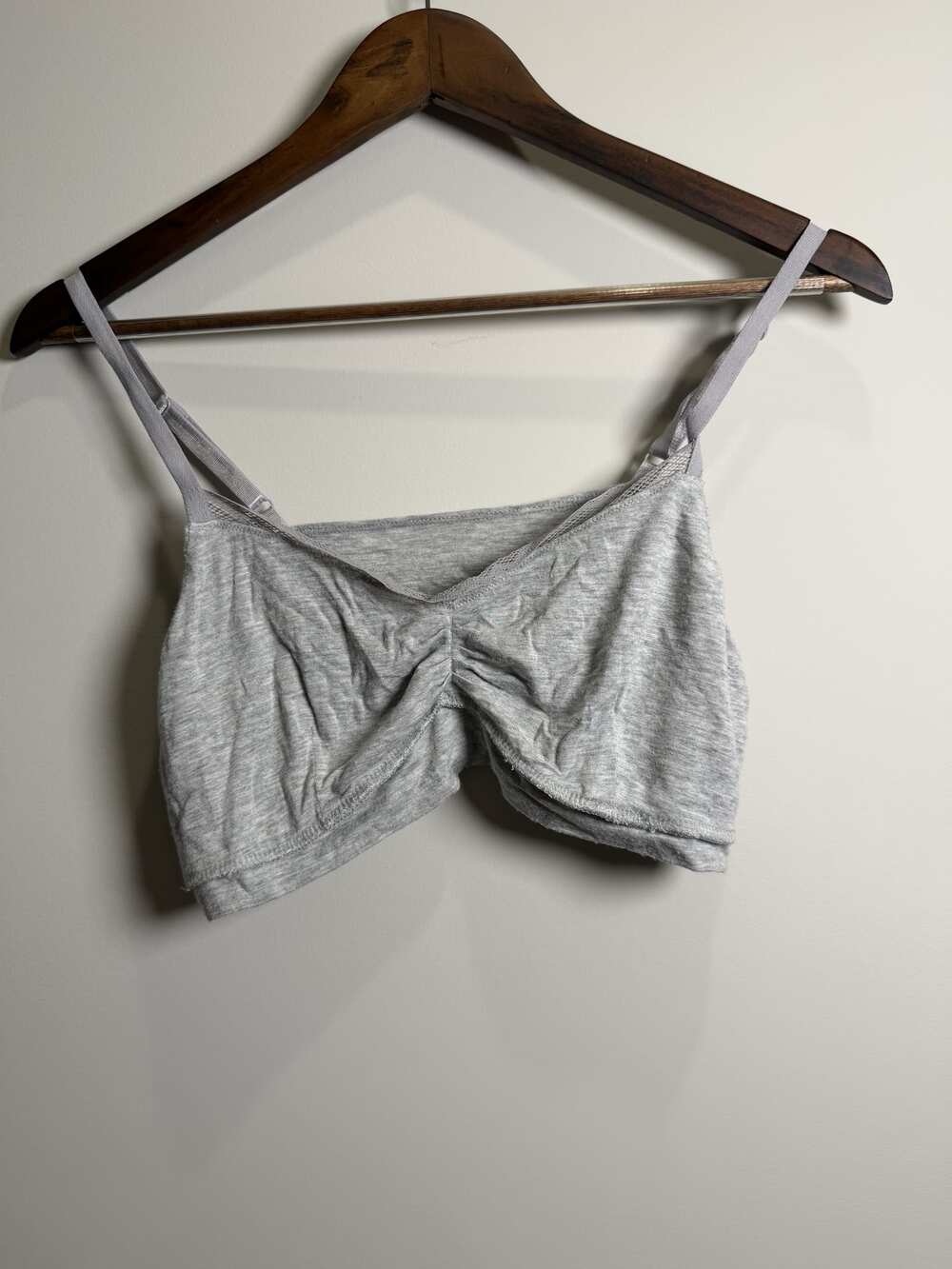 Gilligan O'Malley Gray Ruched Spaghetti-Strap Sleepwear Camisole XL